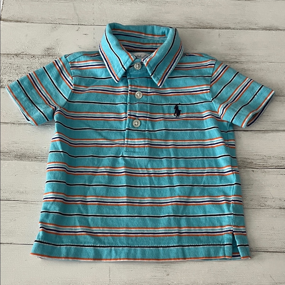 Ralph Lauren Baby Polo in Blue Stripe